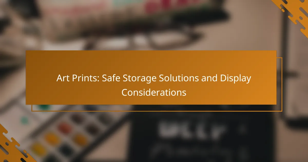 Art Prints: Safe Storage Solutions and Display Considerations
