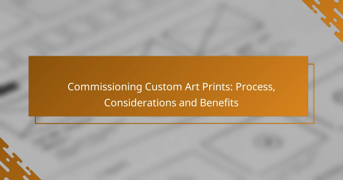 Commissioning Custom Art Prints: Process, Considerations and Benefits